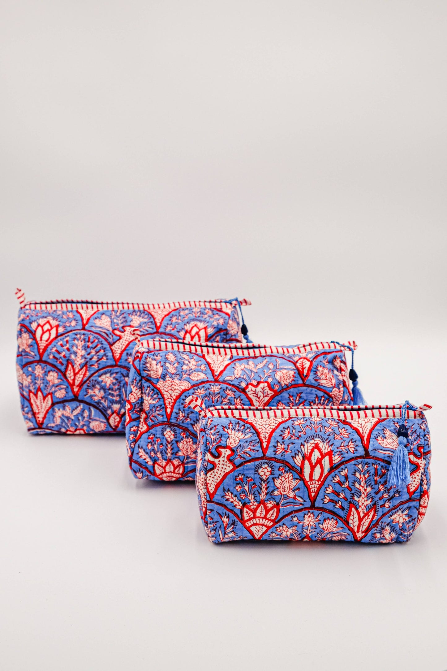 Blue Arch Toiletry Bag: Medium