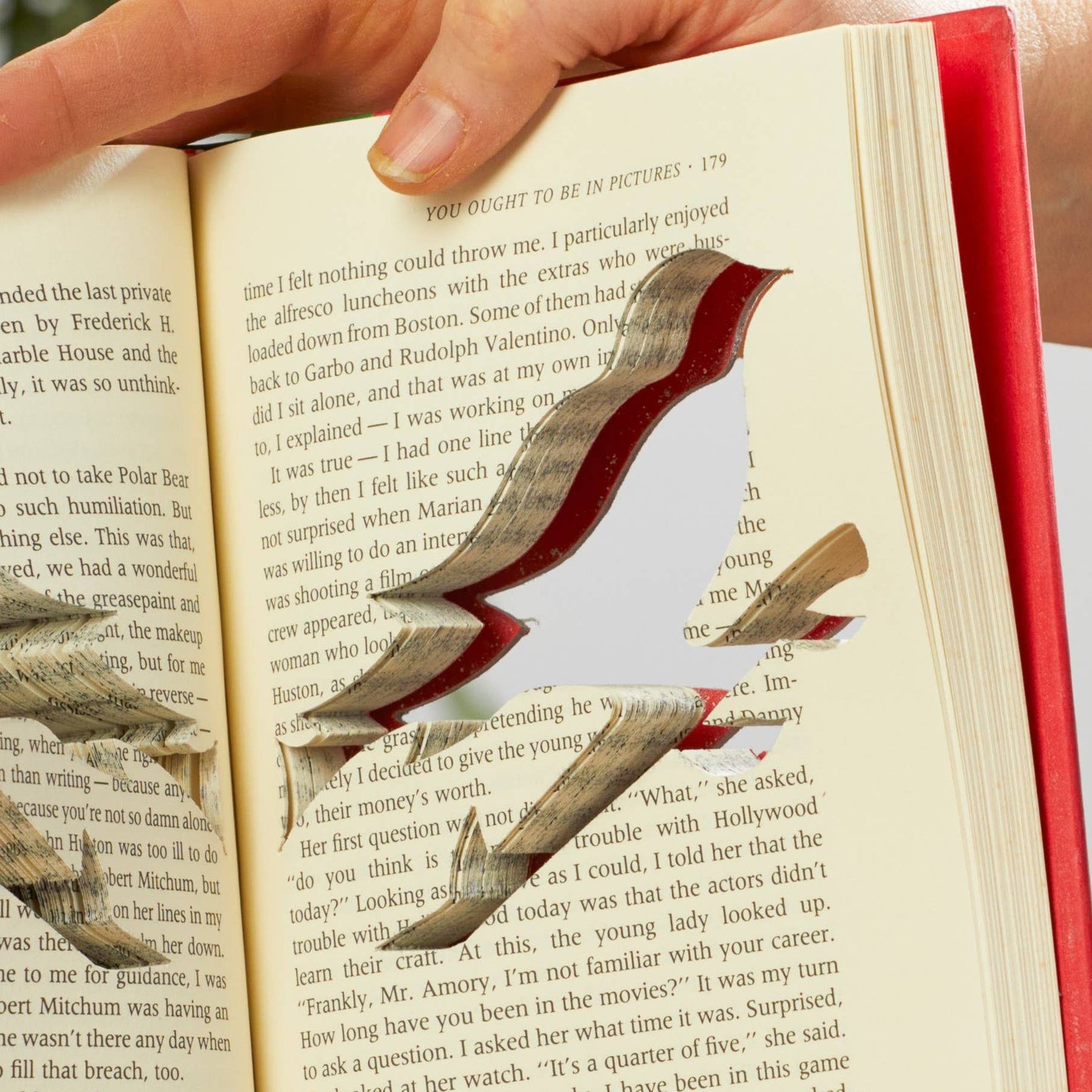 Cutout books, gift for mom, shelf sitters, book lovers: LOVE