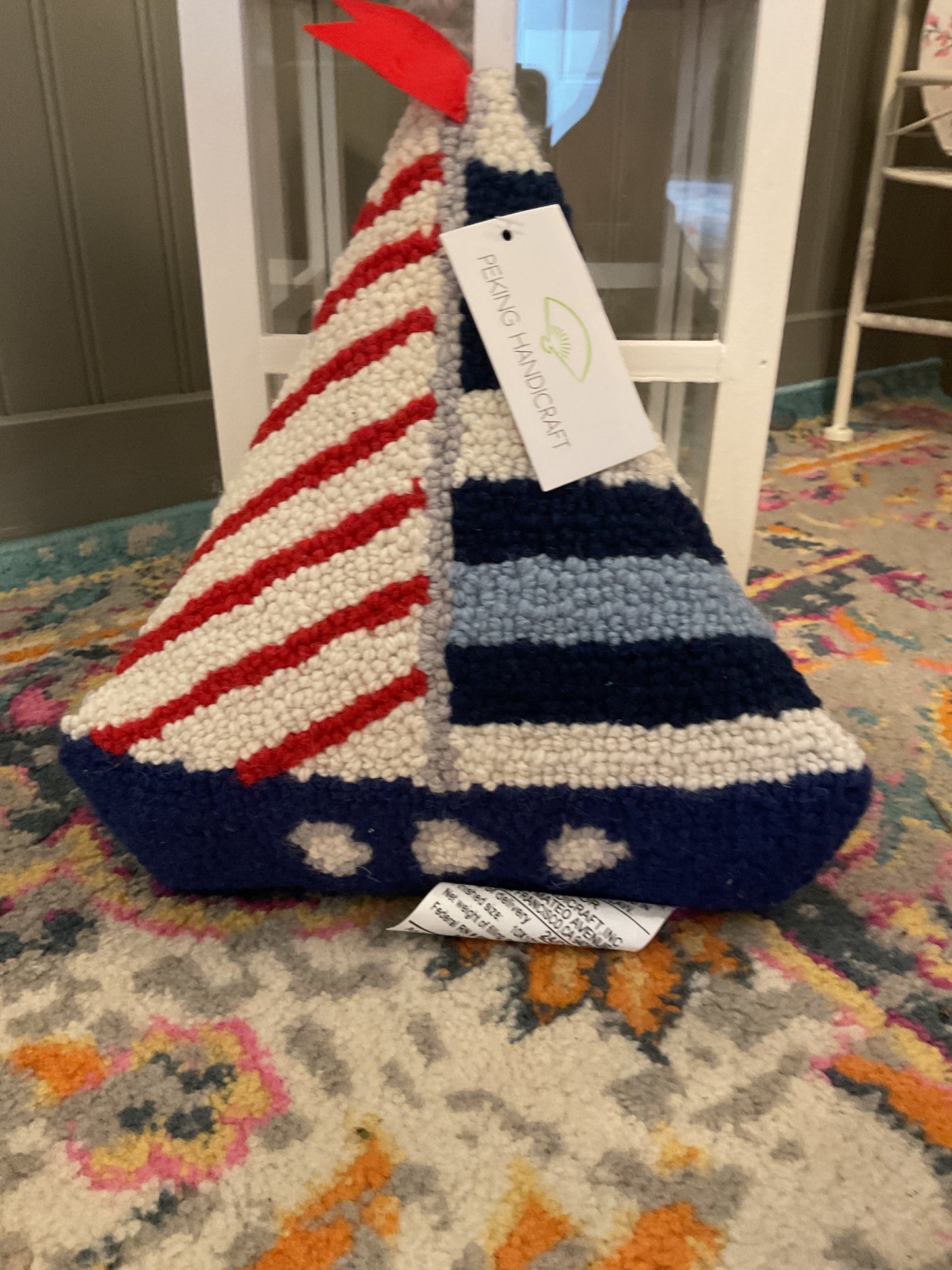 Shaped Sailboat Hook Pillow