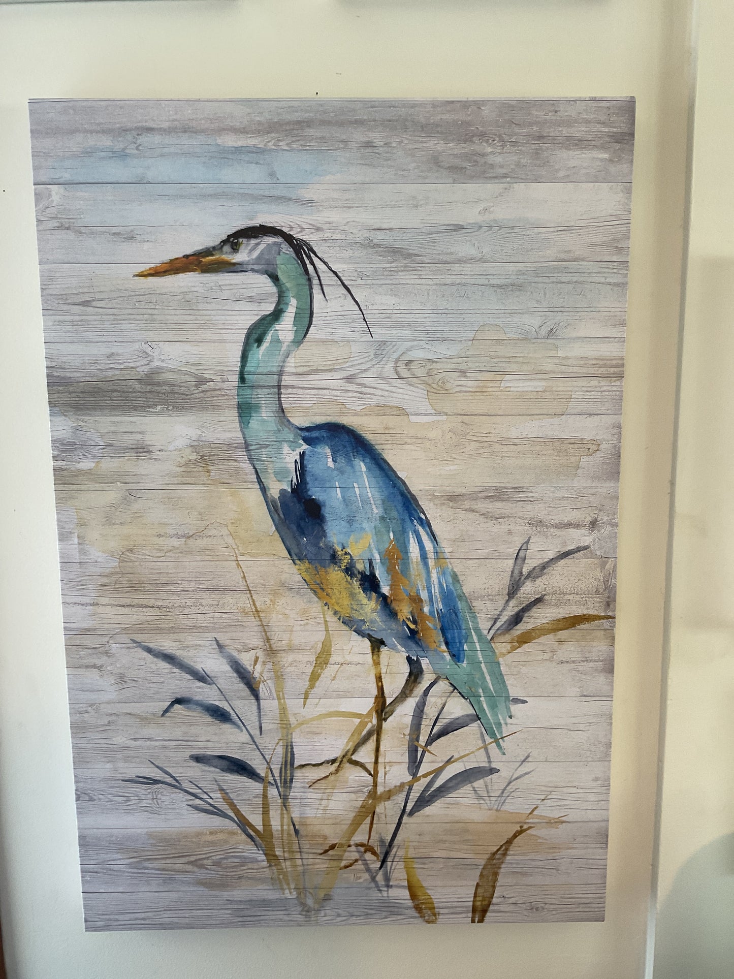 Blue Herron Painting II