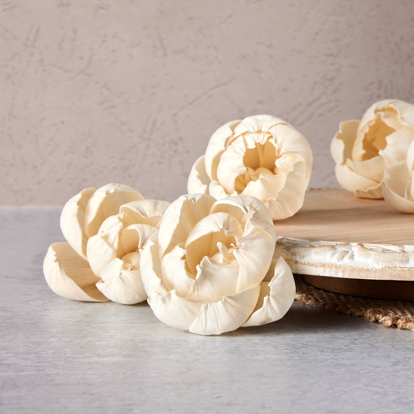 Peony Bud (sola wood flower) - 2.5 Inch - Set of 12