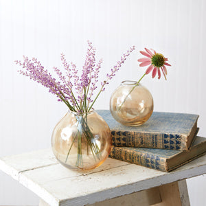 Blown Glass Bud Vase - Set of 2