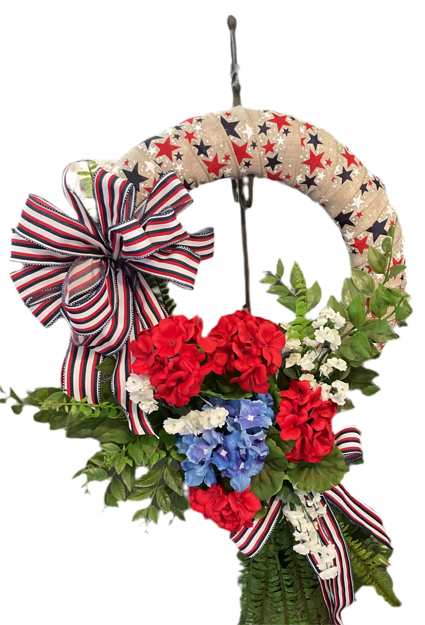 American Wrapped Wreath