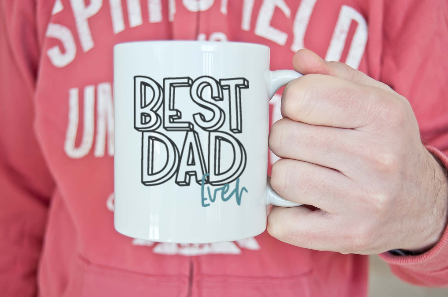 Best Dad Ever Mug, Fathers Day Coffee Cup, Gift for Dad: 11 oz