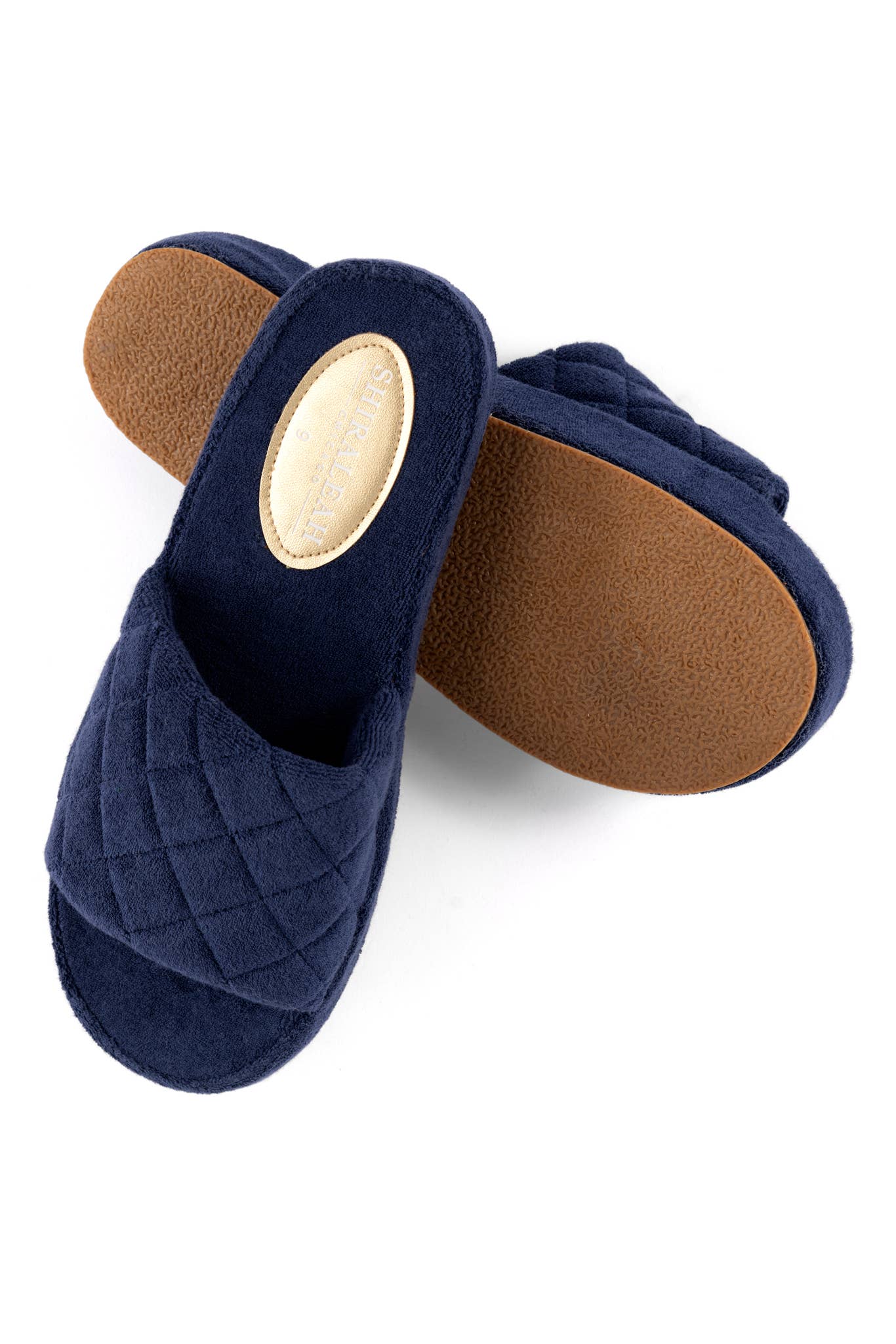SOL POOL SLIDES, NAVY: Large