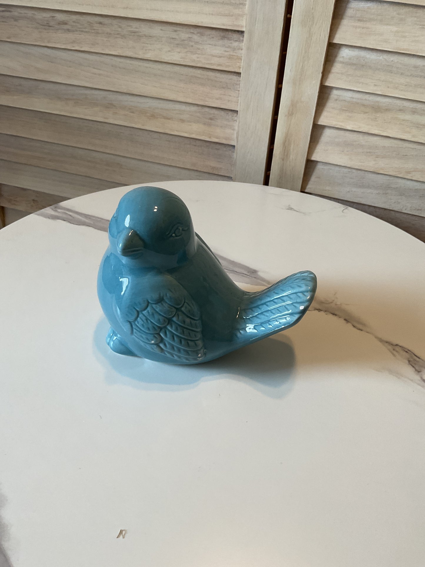 Blue Ceramic Bird