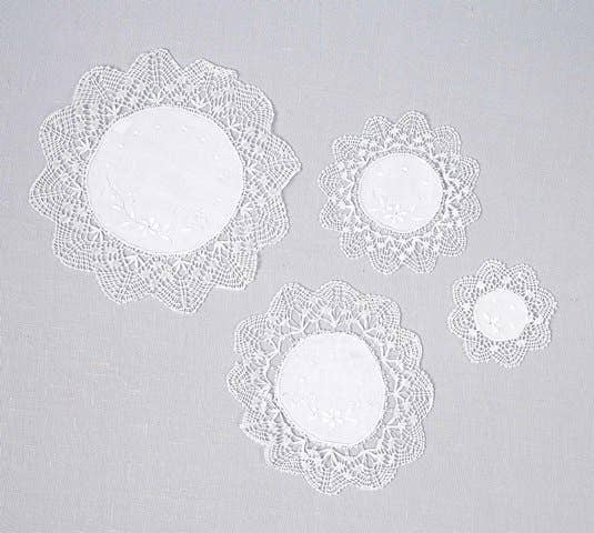 Annie’s Treasures Doilies Embroidered 6" Round