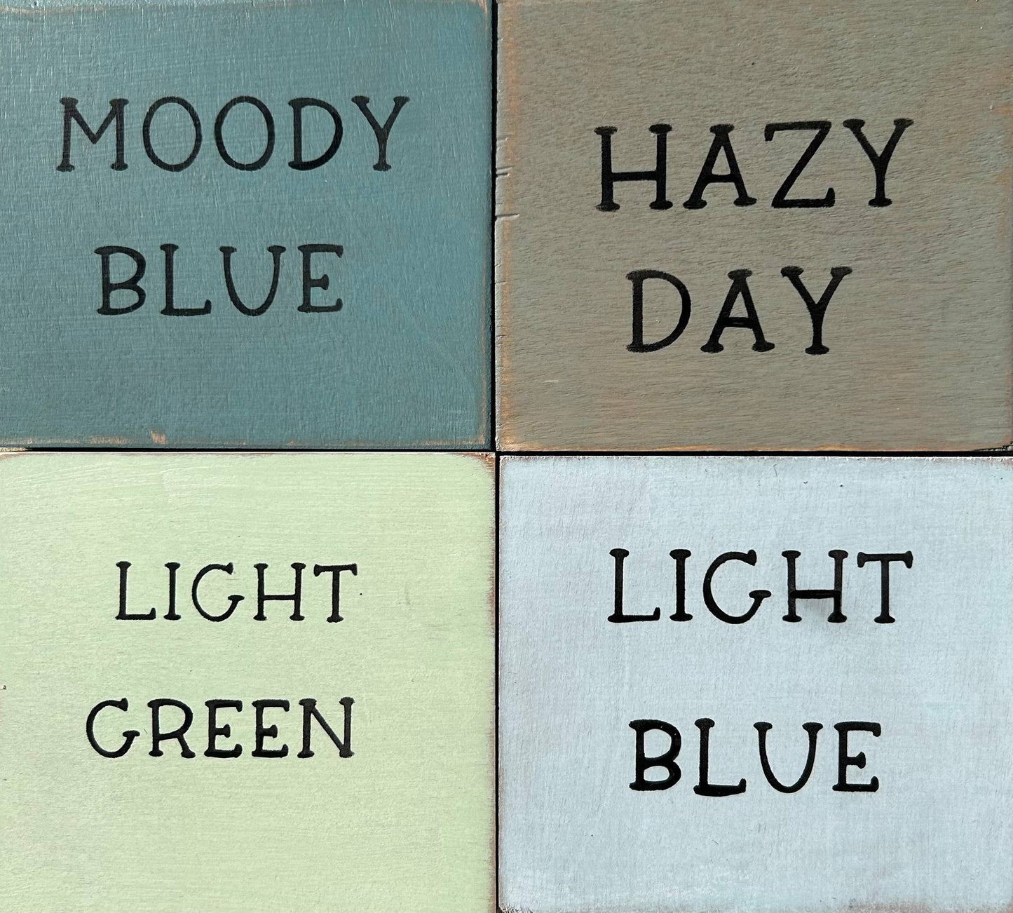 Today's Little Moments - Rustic Wood Family Decor Sign: Light green