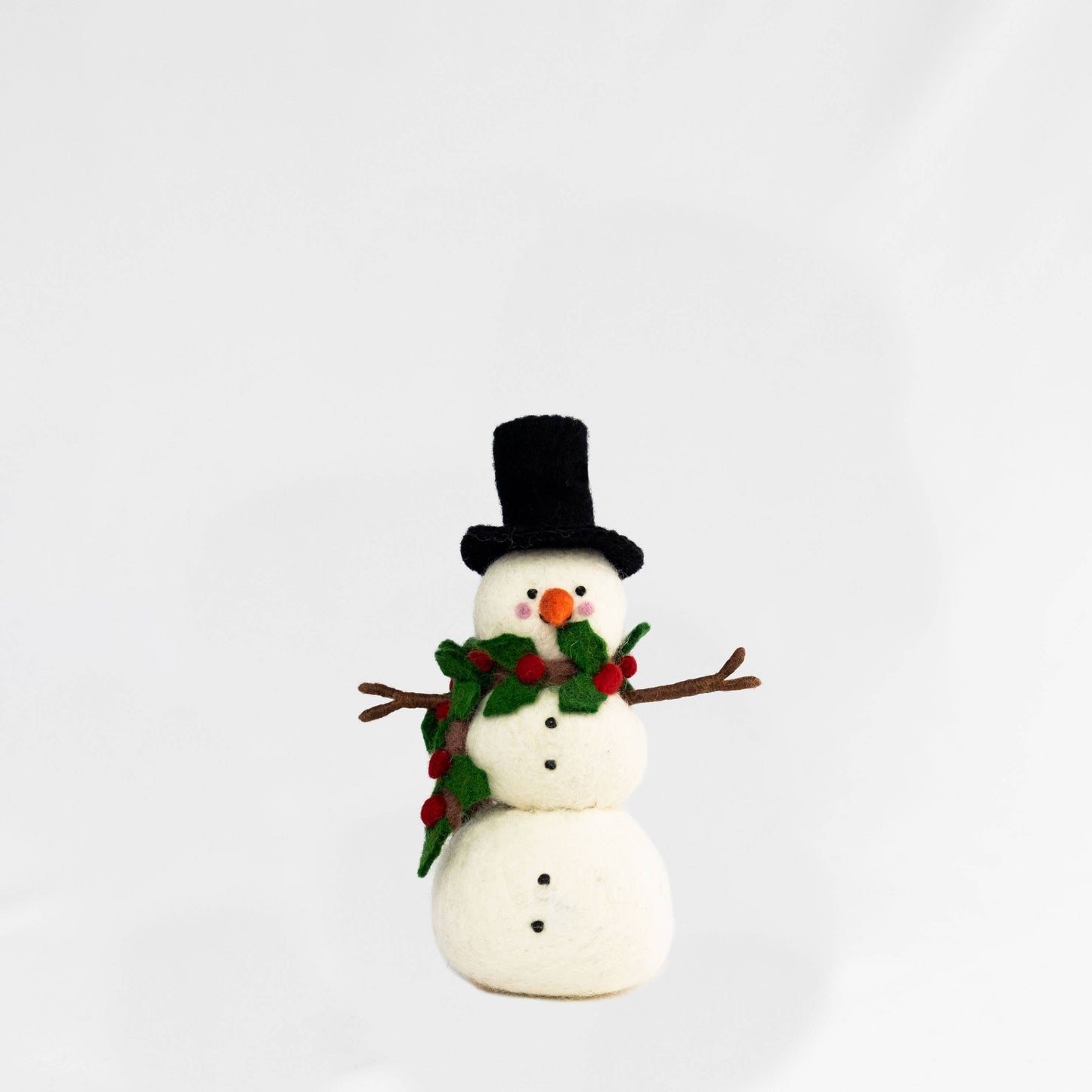 Felt Snowman - Holly Scarf - Christmas Decor!: Large
