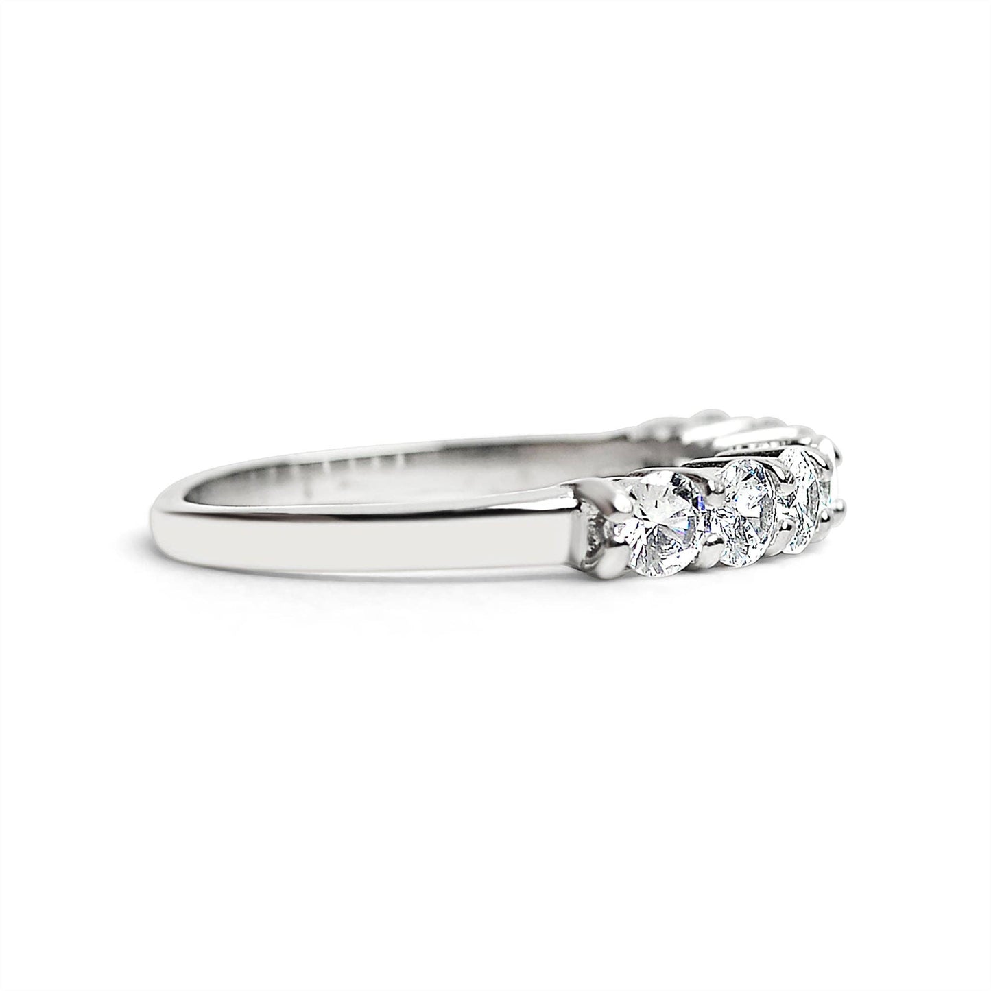 Stainless Steel CZ Ring: 8
