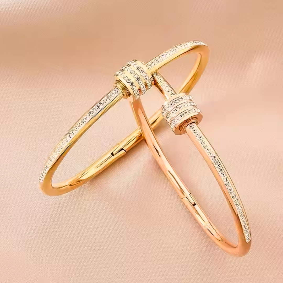 Stainless Steel Bangle Bracelet "TRISH"