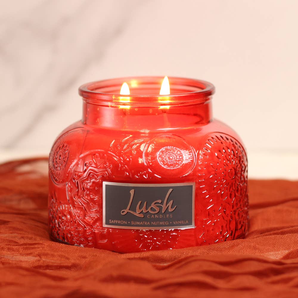 Lush Candle (20oz.) - Saffron Sumatra Nutmeg Vanilla
