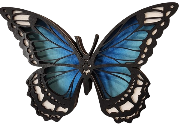 Blue Butterfly: Shelf Sitter