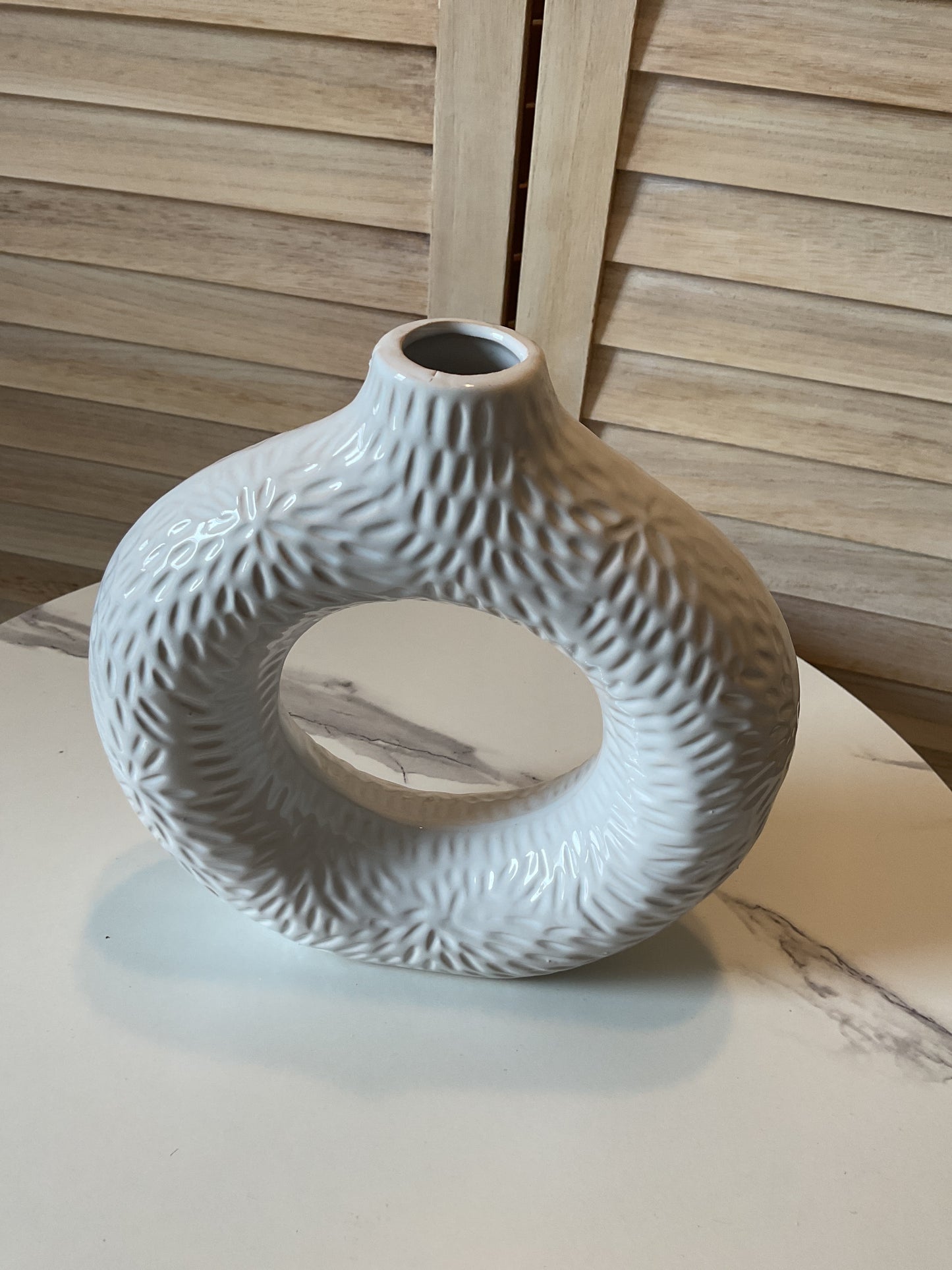 White Contemporary Vase