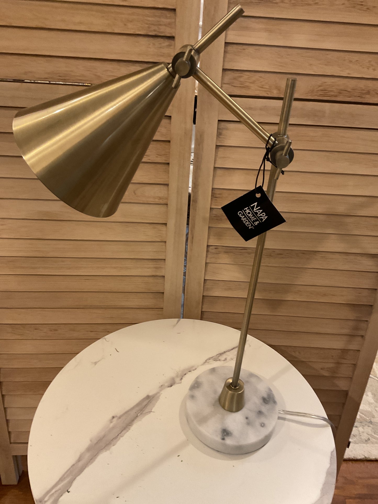 Napa Marble and Brass Lamp