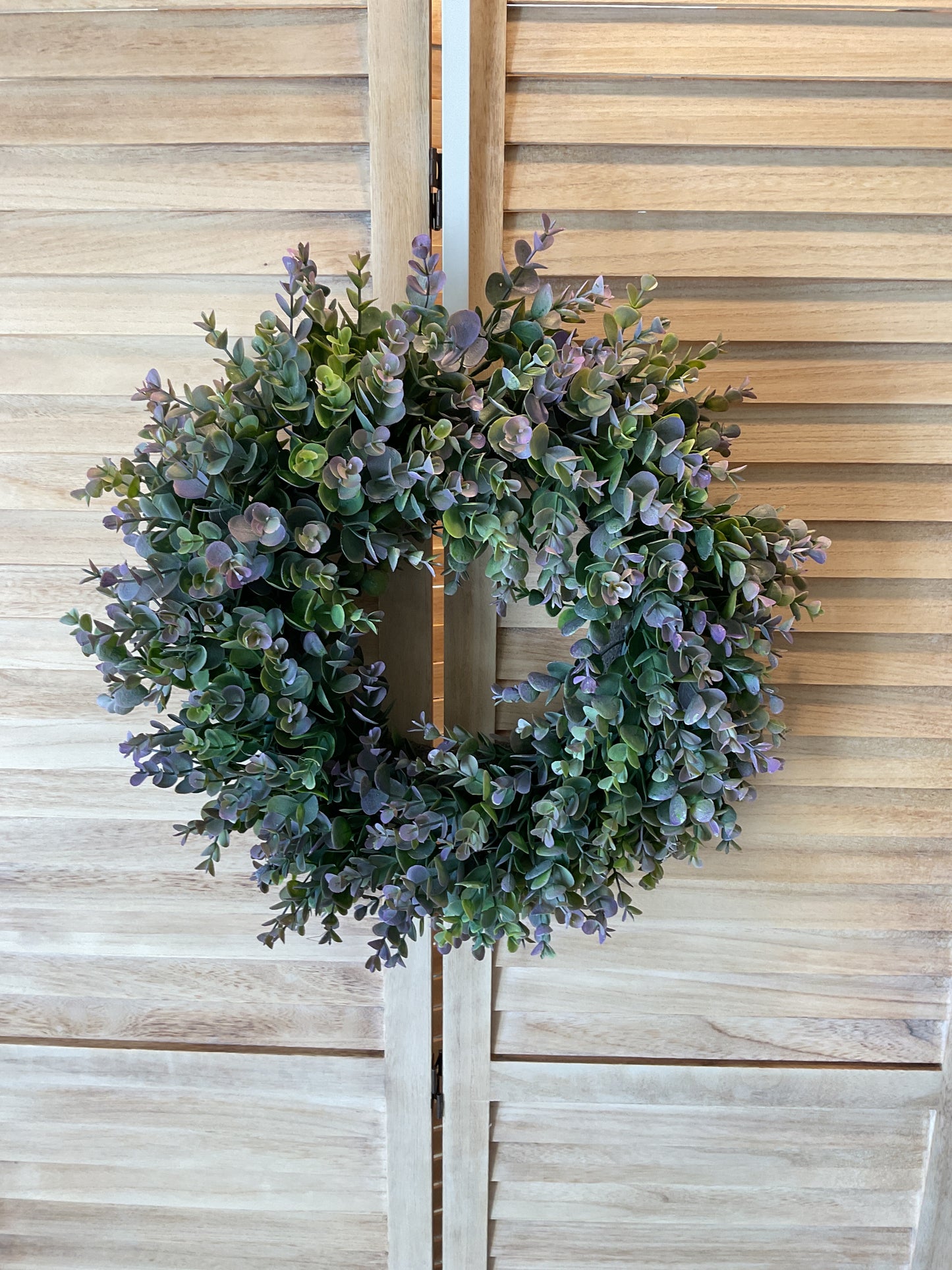 16 in Purple Boxwood Wreath
