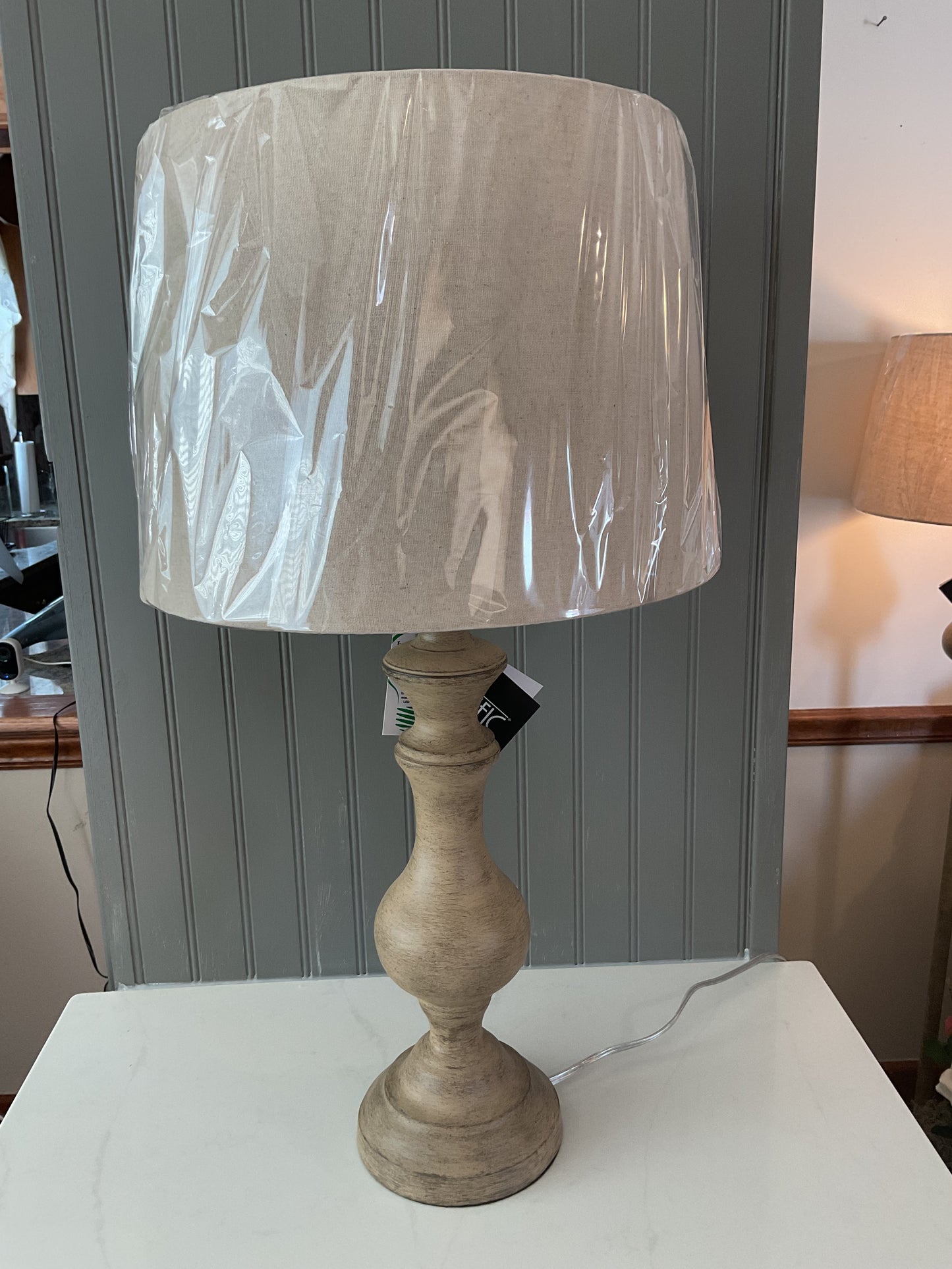 Regency Hill Southall Faux Wood Finish Table Lamp