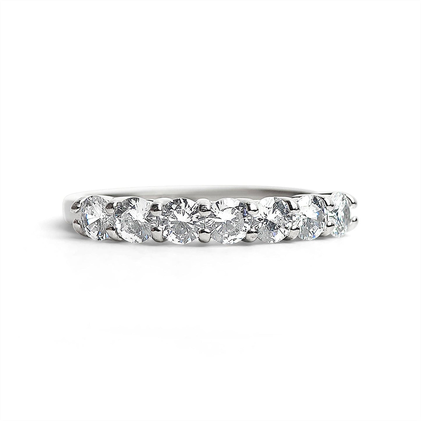 Stainless Steel CZ Ring: 8
