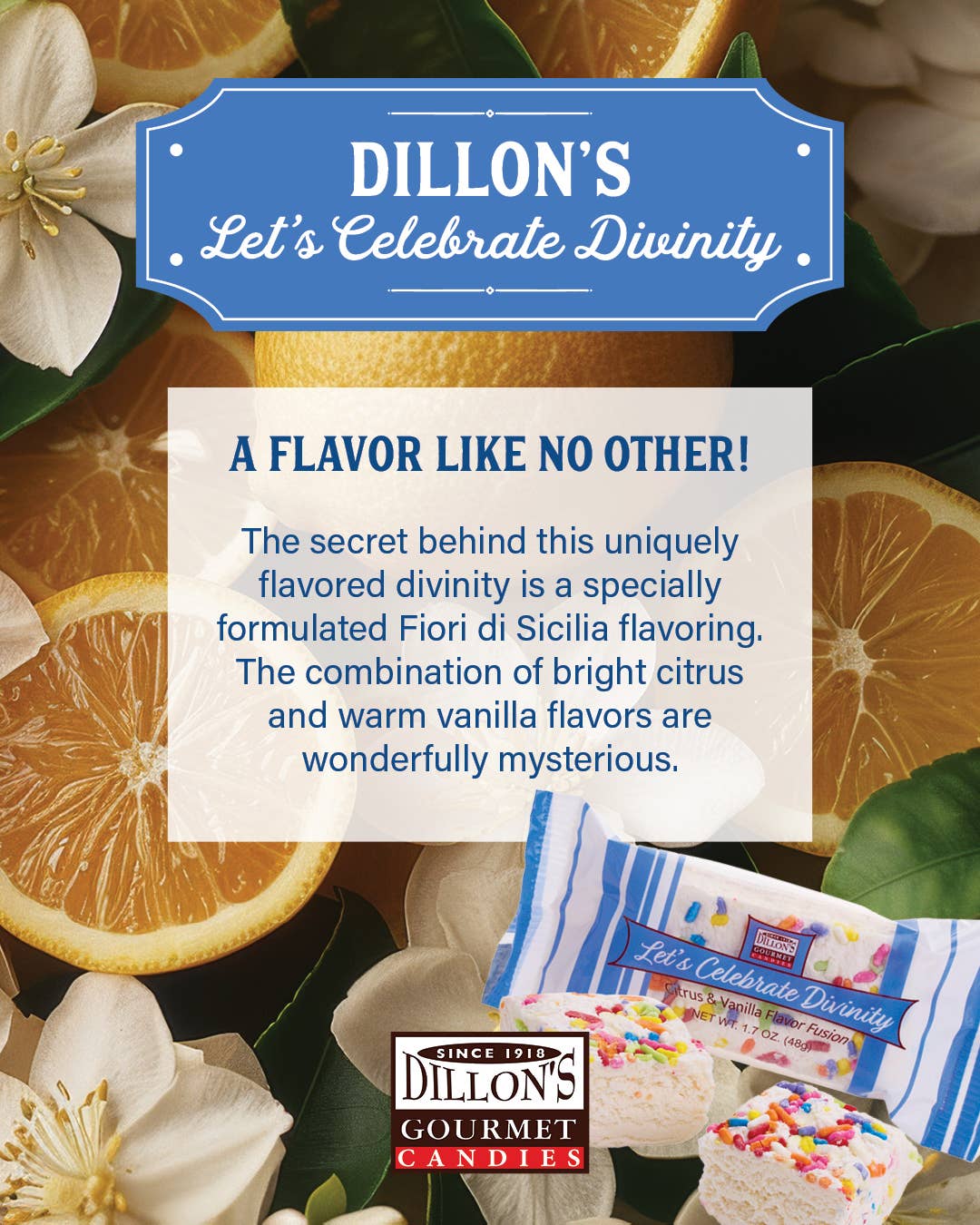 Let's Celebrate Divinity, 1.7 oz Snack Bar
