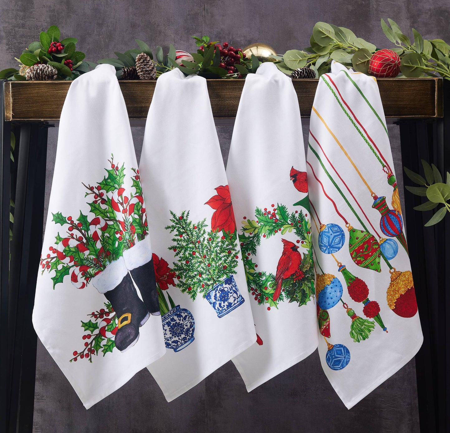 Cardinal Joy Kitchen Towel - Sally Eckman Roberts
