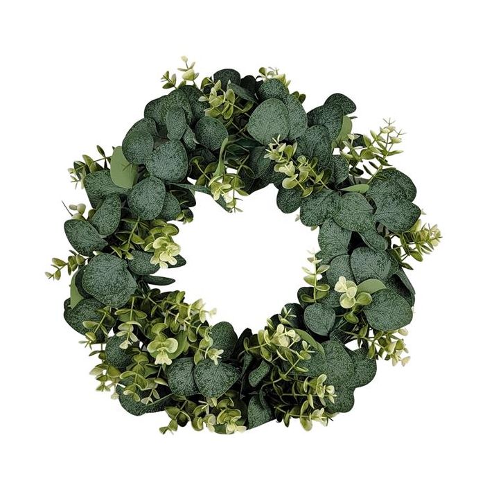 Silver Dollar Eucalyptus / Boxwood