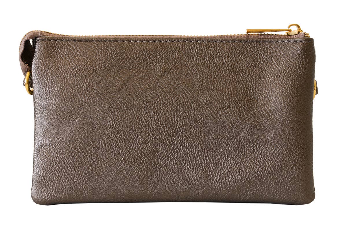 Stylish Lightweight Crossbody Organizer Bag: Light Silver