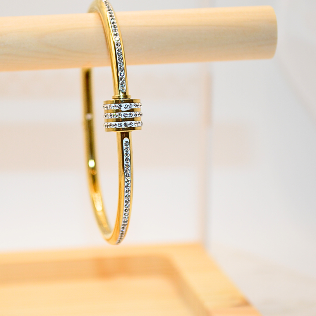 Stainless Steel Bangle Bracelet "TRISH"