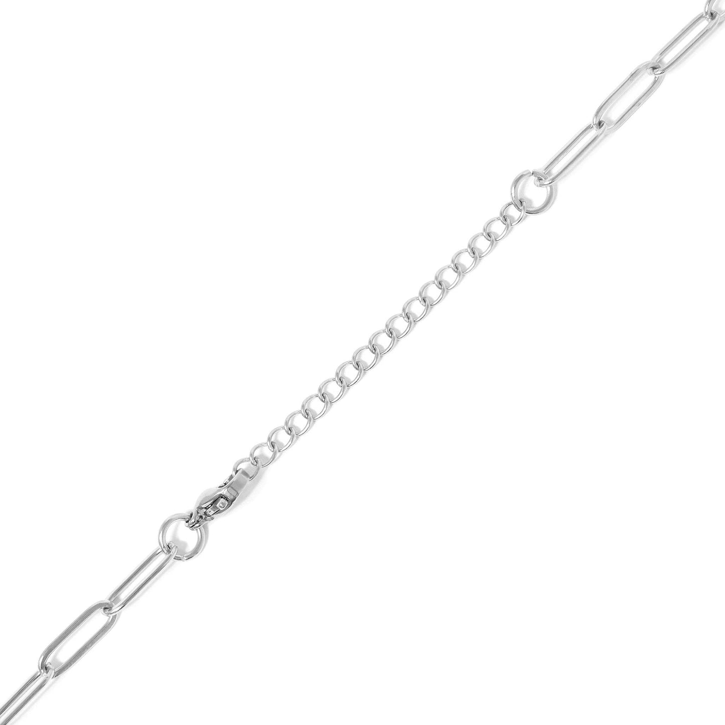 18K Gold PVD Stainless Steel Sunburst Medallion CZ Paperclip Necklace / CHN9967: Gold