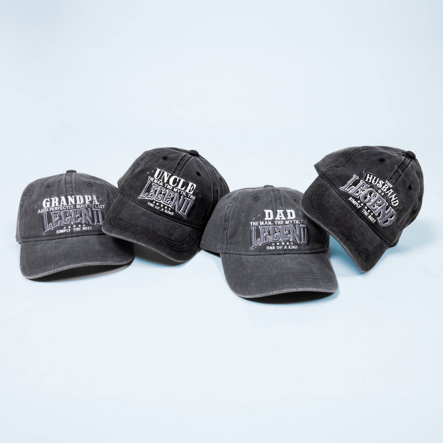 Grandpa - Dark Gray Washed Cotton Twill Hat
