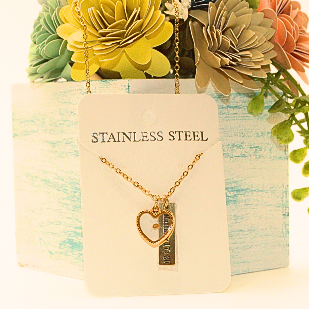 Stainless Steel Mustard seed Necklace  | Faith Based Jewelry