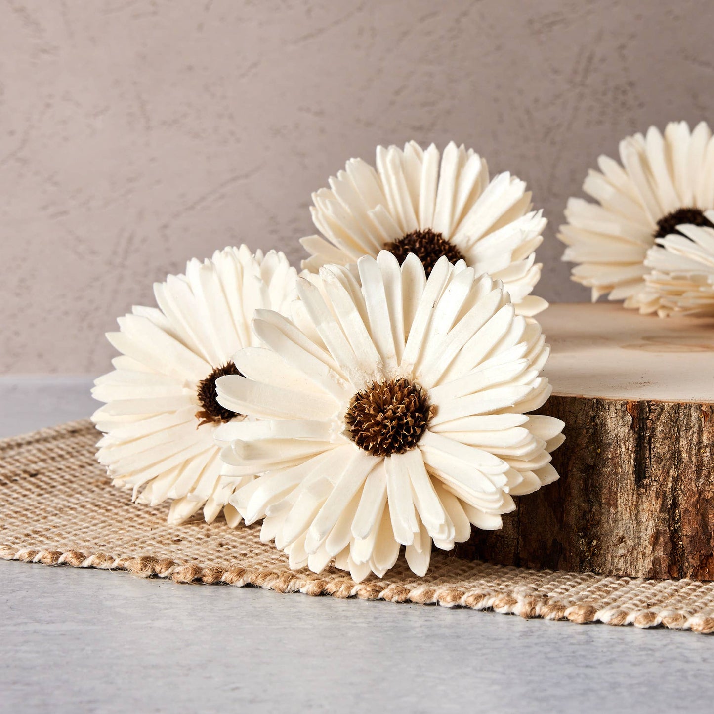 Sunflower (sola wood flower) - Set of 12 - 3 Inches