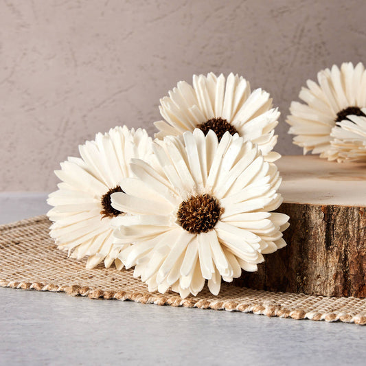 Sunflower (sola wood flower) - Set of 12 - 3 Inches