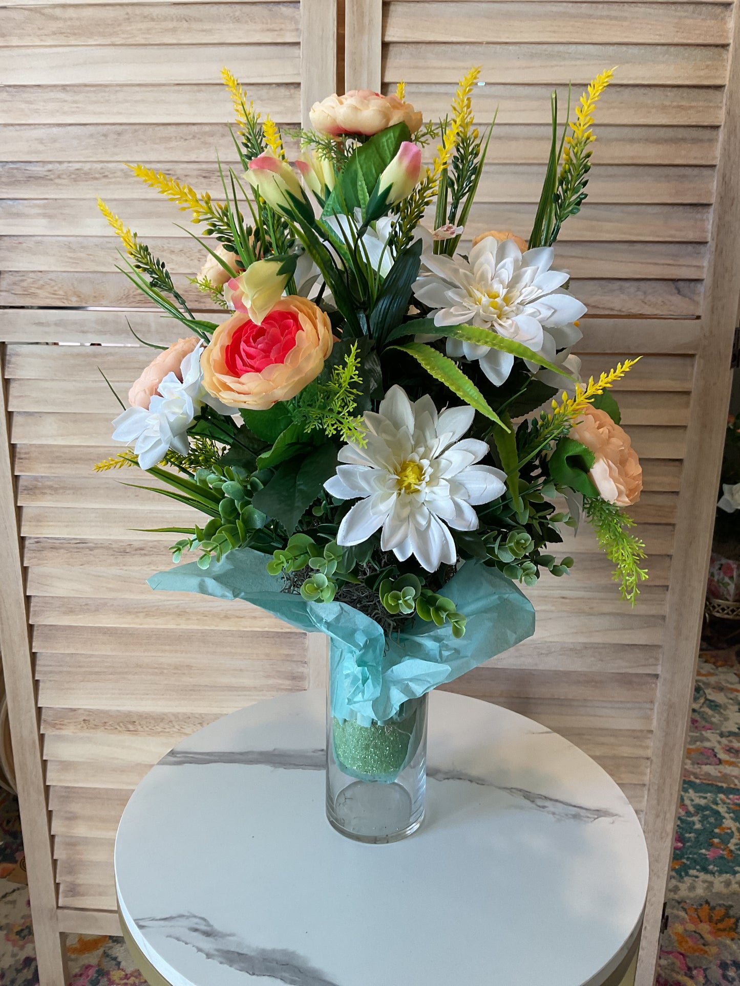 Spring Bouquet Cemetery Arrangement