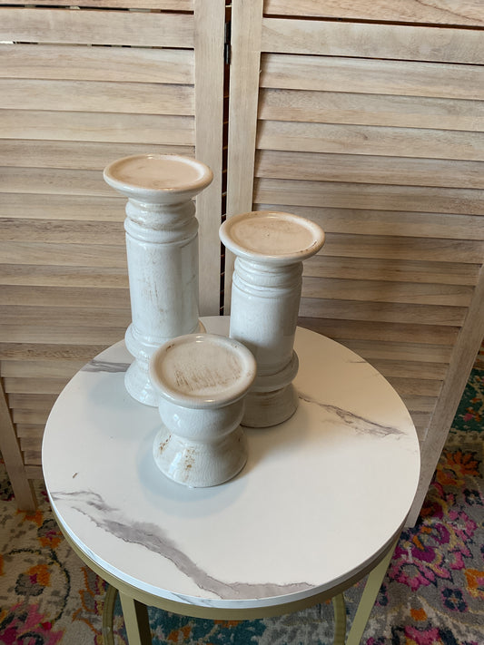 Ceramic Candle Set of Three