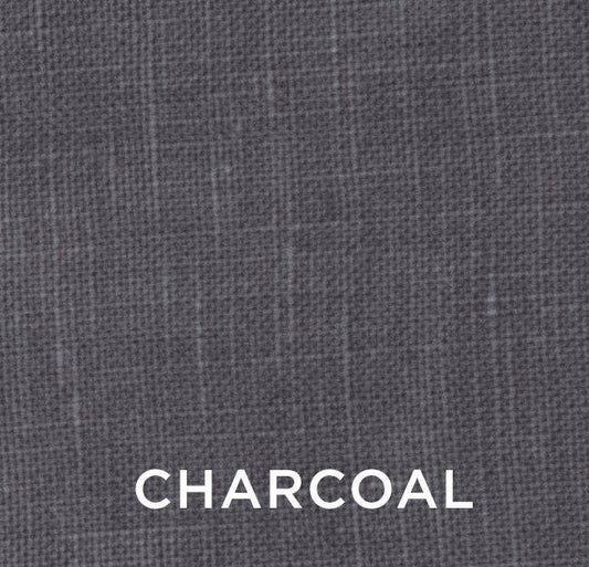 Heirloom Linen Tissue Box Cover: Charcoal