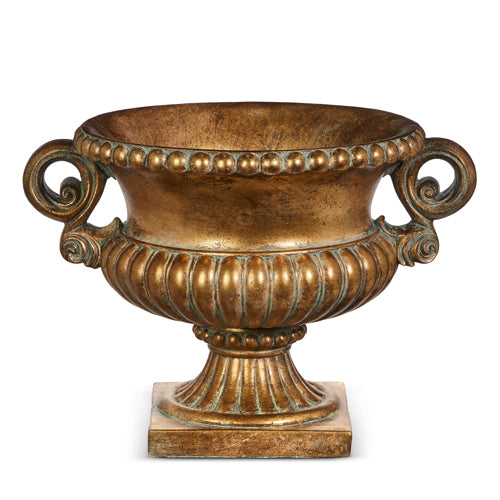 Distressed Handle Urn - 12"