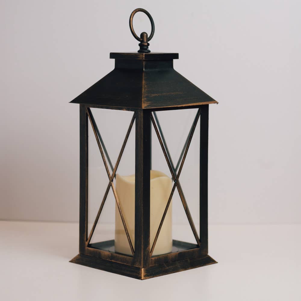 Copper LED Lantern