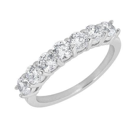 Stainless Steel CZ Ring: 8