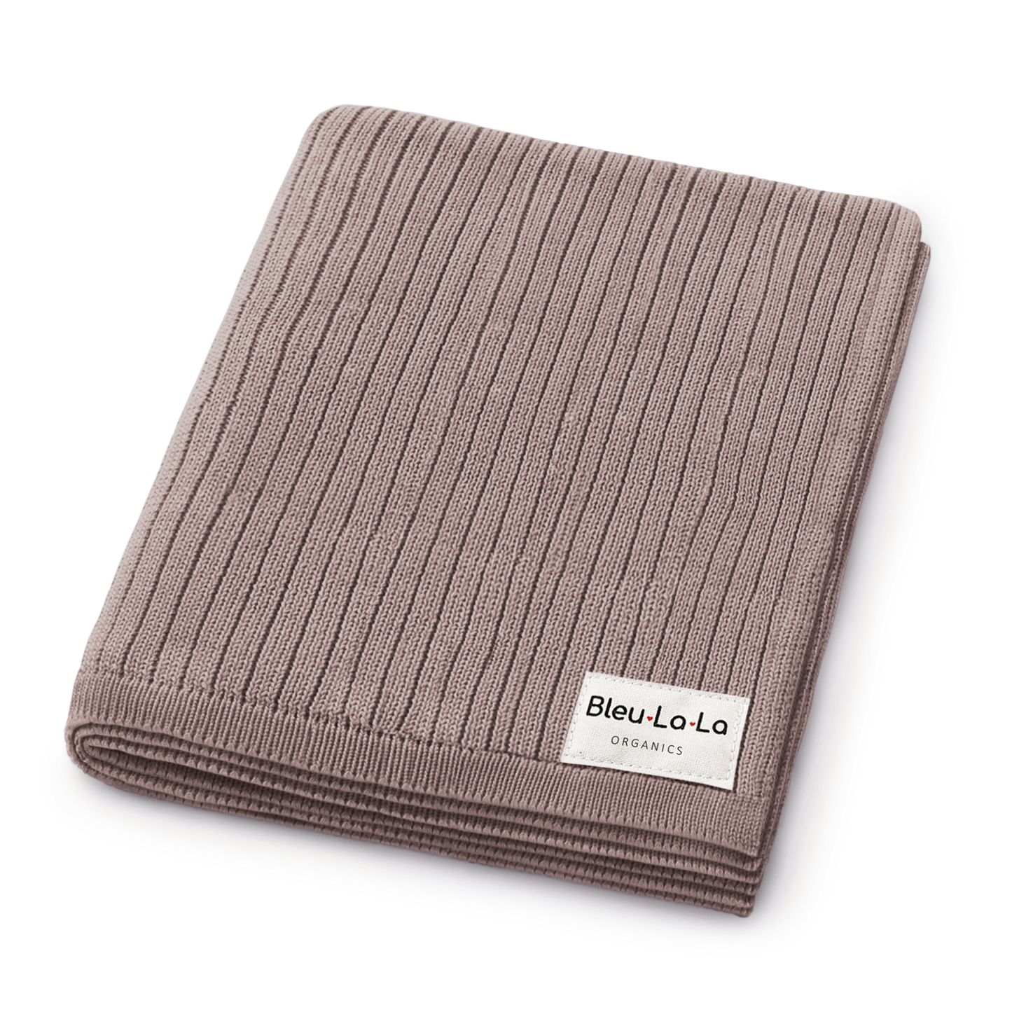 NEW! 100% Luxury Organic Cotton Ribbed Baby Swaddle Blanket: Blush Pink