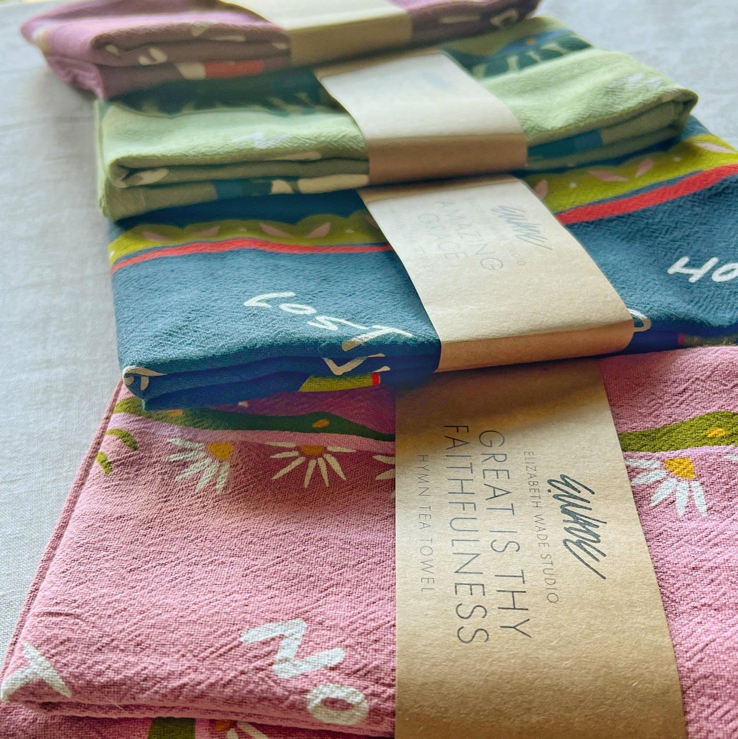 "Amazing Grace" Hymn Tea Towel