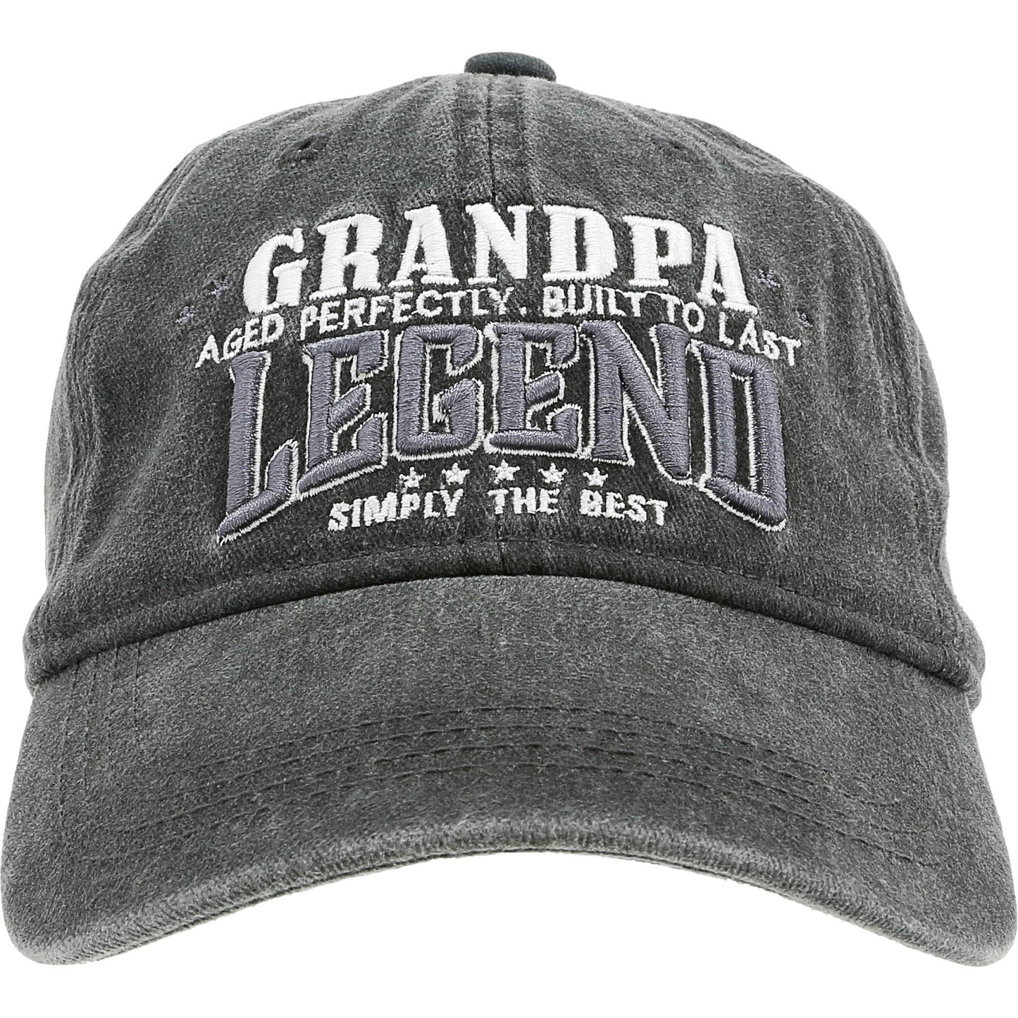 Grandpa - Dark Gray Washed Cotton Twill Hat