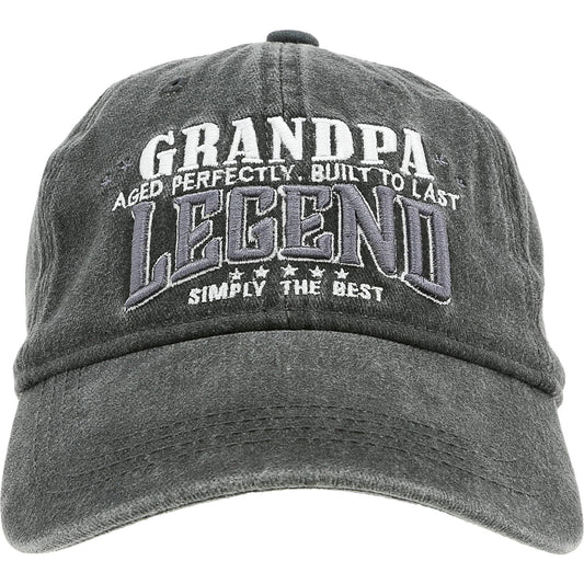 Grandpa - Dark Gray Washed Cotton Twill Hat