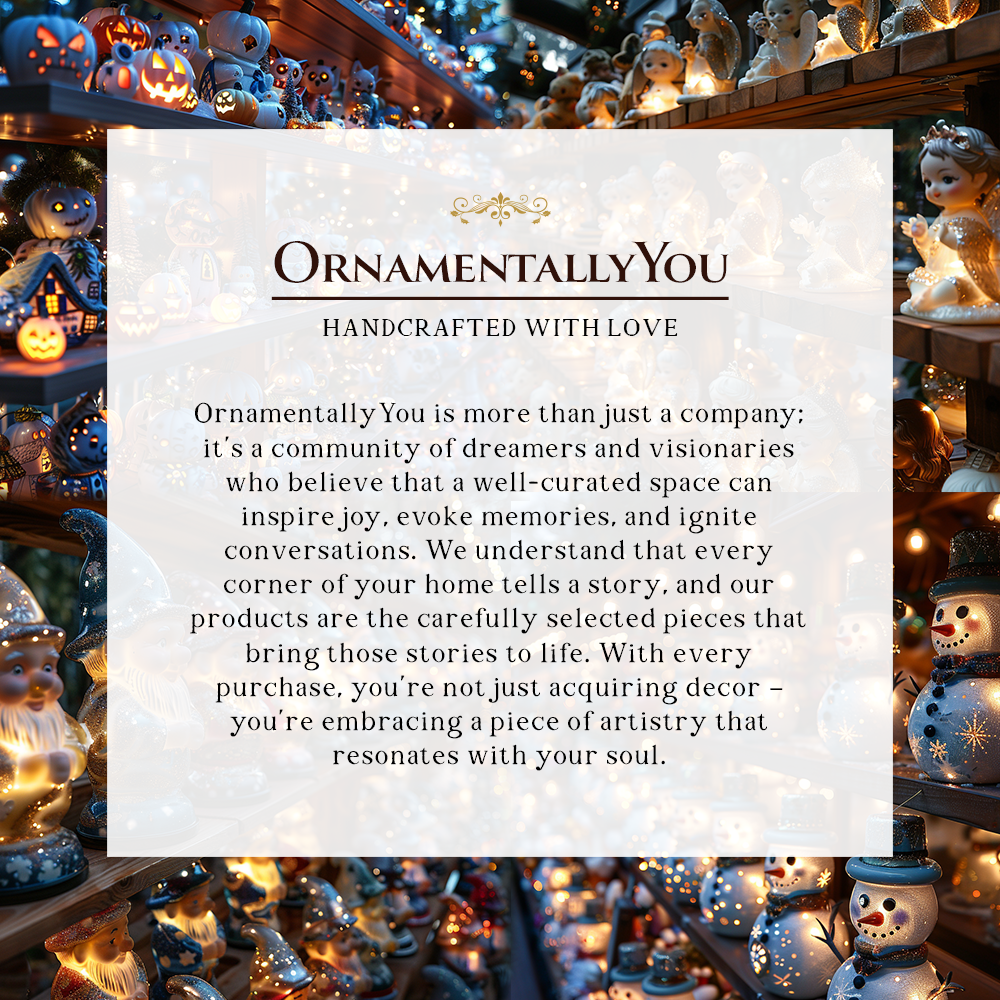 Enchanting Snowman and Fawn Home Holiday Decoration