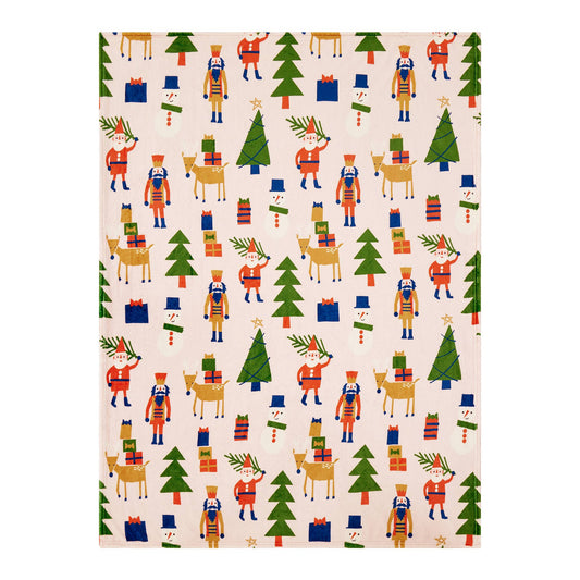 Holiday Characters Printed Plush Blanket - Ampersand