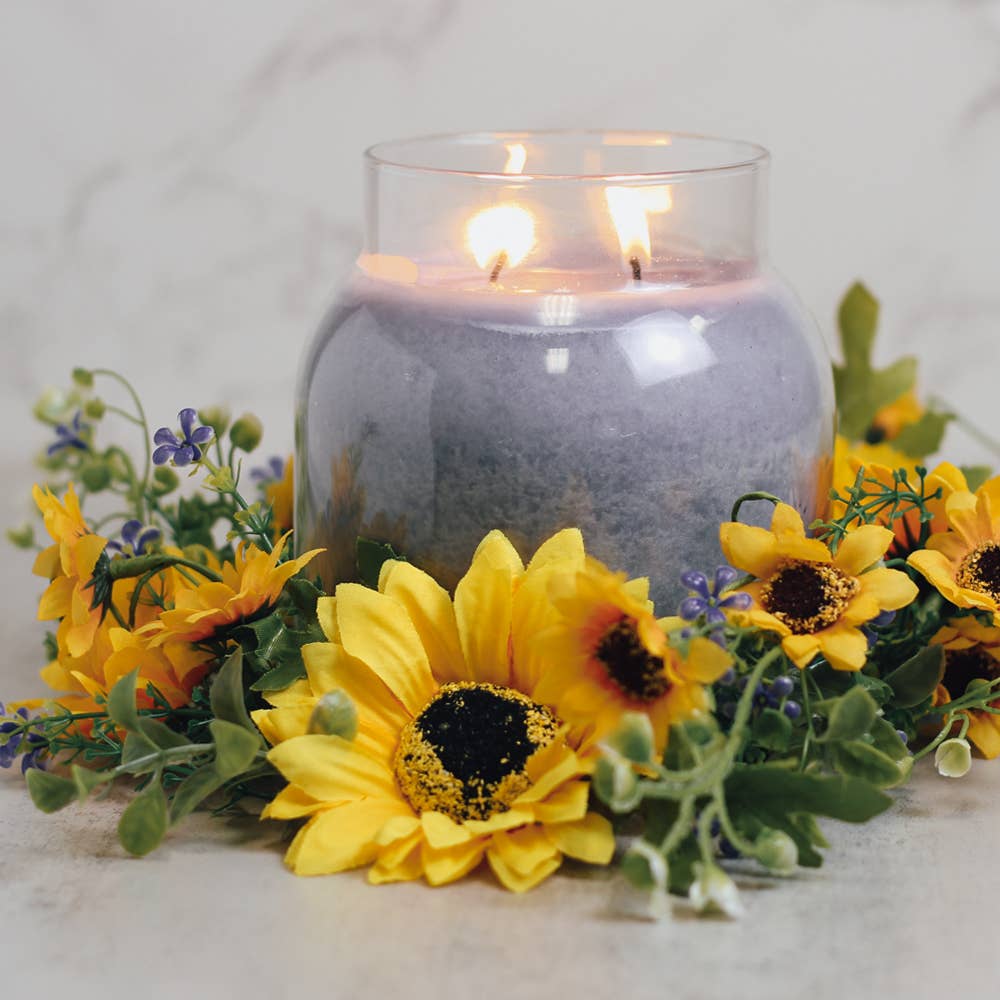 Sunflower Wreath Candle Ring