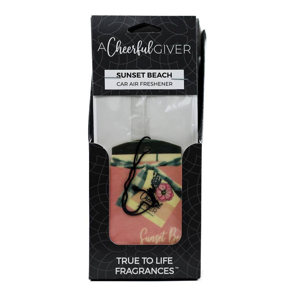 Car Air Freshener (16/box) - Sunset Beach