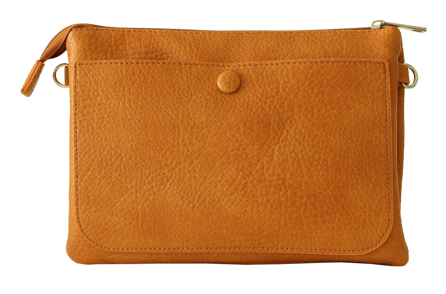 Versatile Vegan Leather Crossbody Bag: Blush