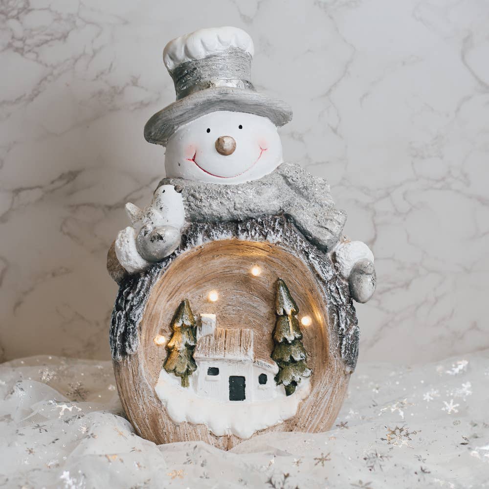 Polar Snowman with LED Lights