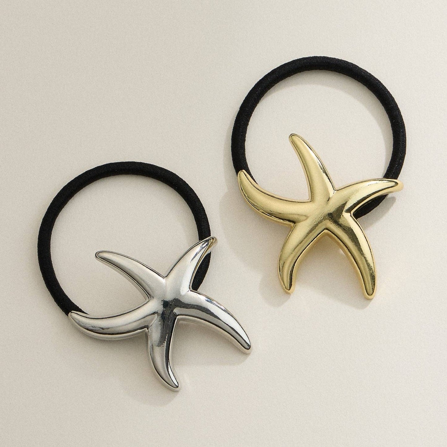 Metallic Starfish Hair Tie: GD / ONE / 5DH88023