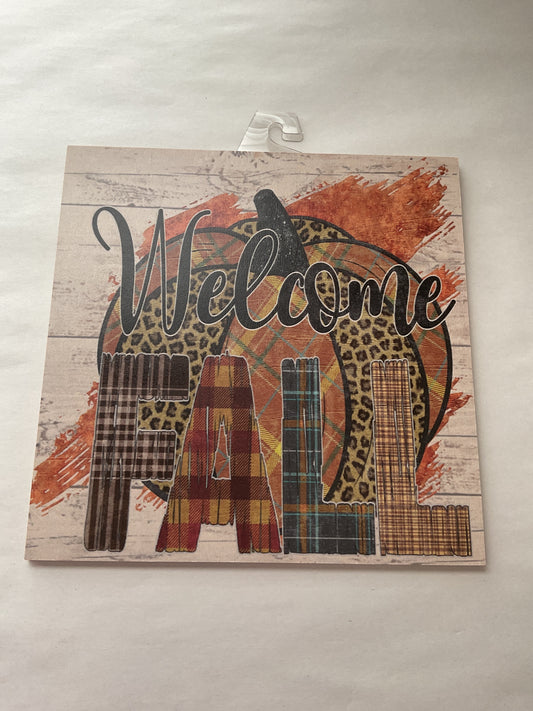 Welcome Fall Sign